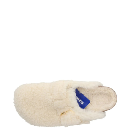 BIRKENSTOCK Womens Mule Slip On Sandal White Shearling Buckle UK 3.5 RRP 190 — View 7