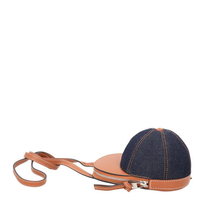 JW ANDERSON Leather Mini Nano Bag Coin Purse Handbag Denim RRP360 — View 3