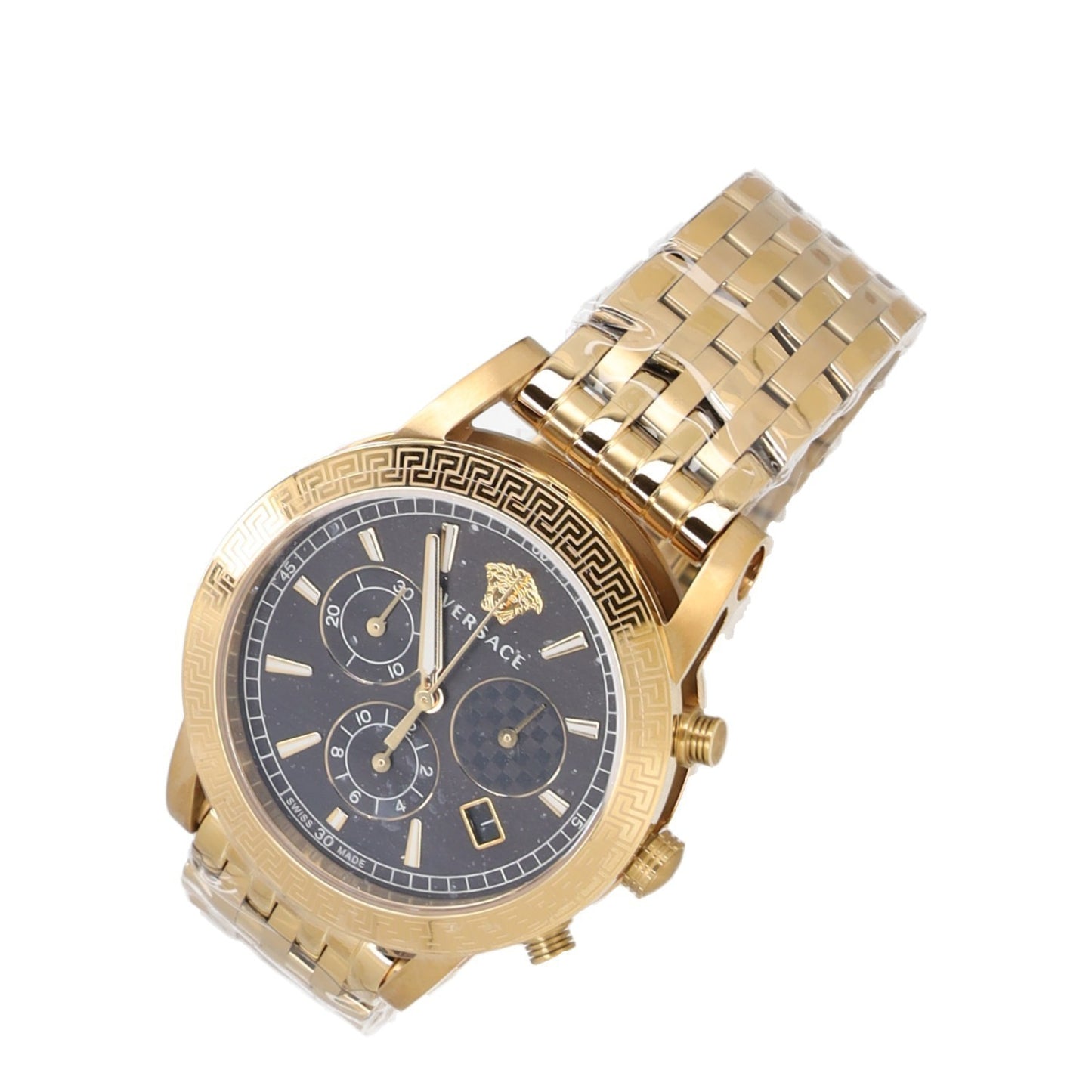 VERSACE Ladies Watch Sport Tech Diamond 40mm Black Gold VELT00919 RRP1300 — View 2