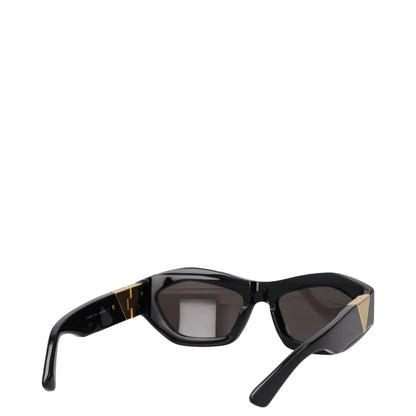 BOTTEGA VENETA Womens Sunglasses Geometric Black Acrylic Tinted Lenses OS RRP385 — View 5