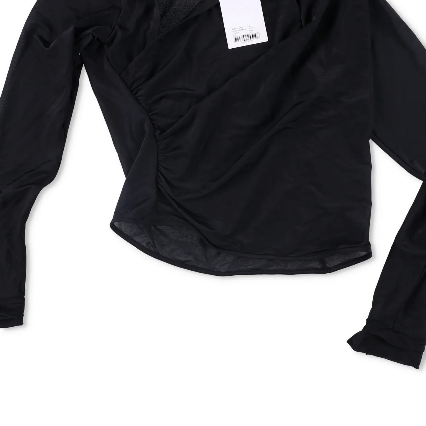 GAUGE81 Womens Alia Shirt Black V Neck Stretch Blouse Lightweight 44 RRP 320 — View 7