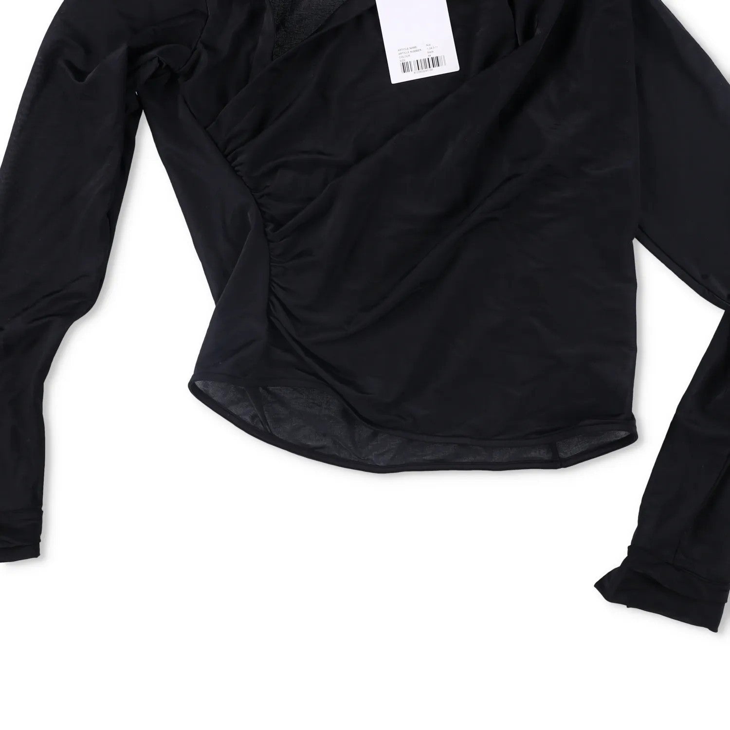 GAUGE81 Womens Alia Shirt Black V Neck Stretch Blouse Lightweight 44 RRP 320 — View 7