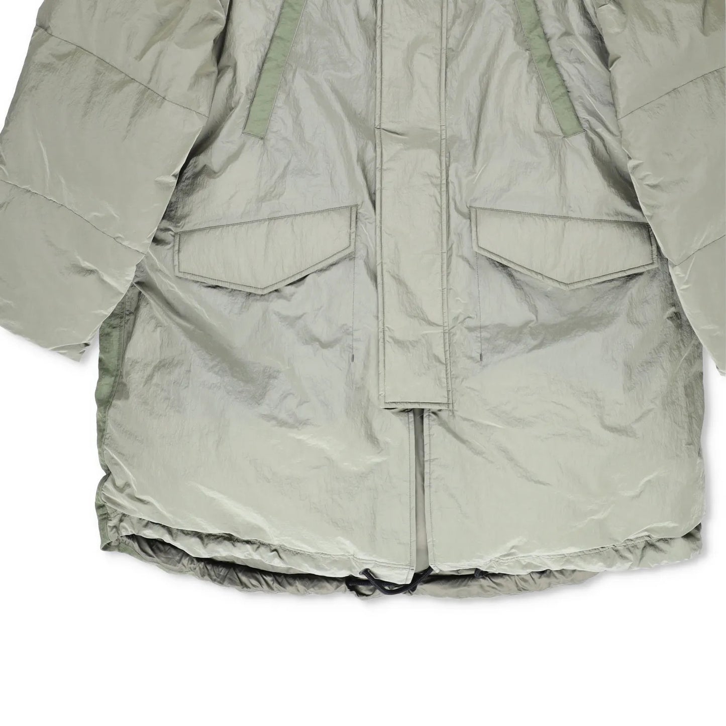 HOLDEN Mens Green Parka Coat Softshell Stand Up Collar Zip Closure M RRP 800 — View 4