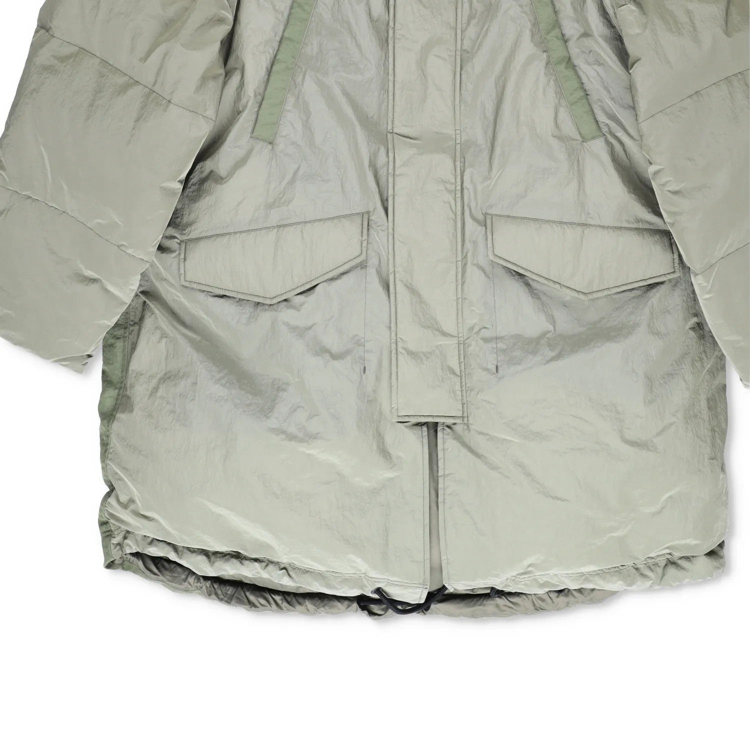 HOLDEN Mens Green Parka Coat Softshell Stand Up Collar Zip Closure M RRP 800 — View 4
