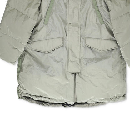 HOLDEN Mens Green Parka Coat Softshell Stand Up Collar Zip Closure M RRP 800 — View 4