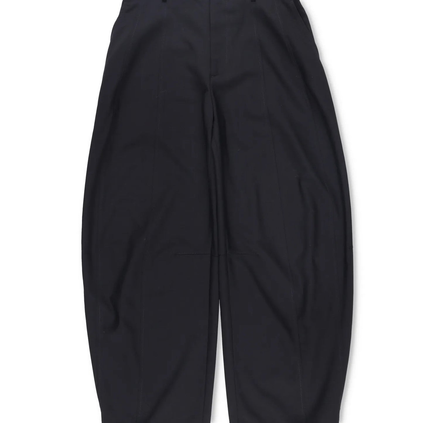 BOTTEGA VENETA Womens Wide Leg Twill Trousers Black Pleated Button 40 RRP 1015 — View 3