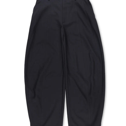 BOTTEGA VENETA Womens Wide Leg Twill Trousers Black Pleated Button 40 RRP 1015 — View 3