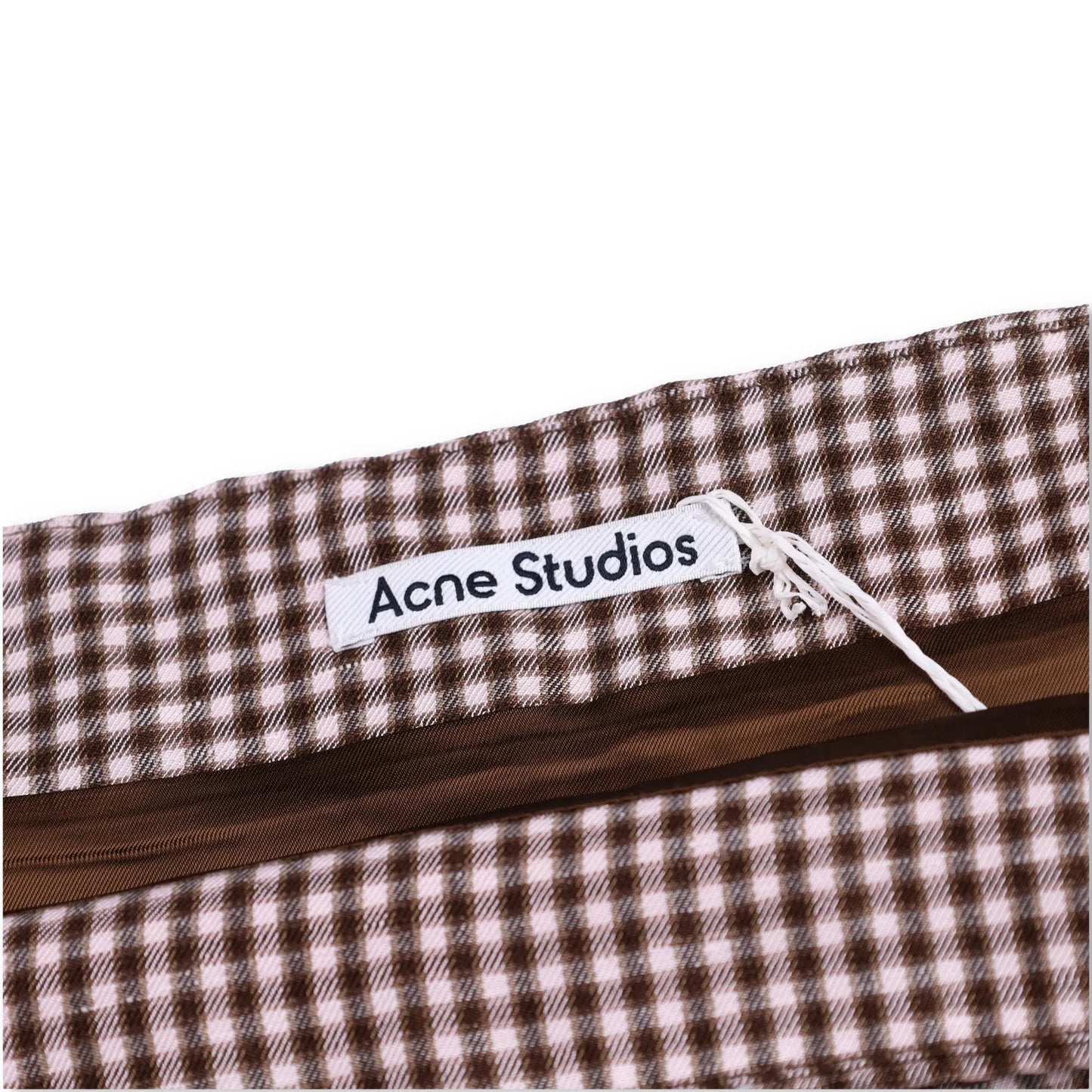 ACNE STUDIOS Womens Irella Short Skirt Checked Multicoloured Mid Waist 42 RRP245 — View 5
