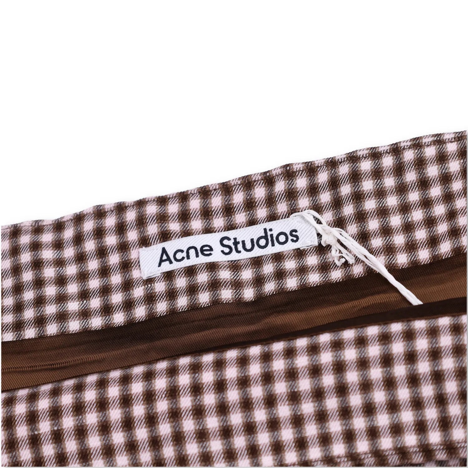 ACNE STUDIOS Womens Irella Short Skirt Checked Multicoloured Mid Waist 42 RRP245 — View 5