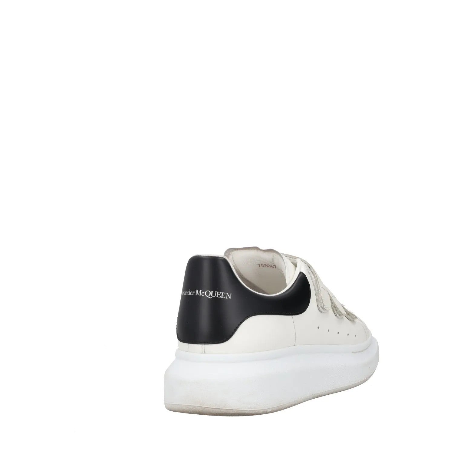 ALEXANDER MCQUEEN Mens White Black Leather Strappy Chunky UK 6 RRP 470 — View 6