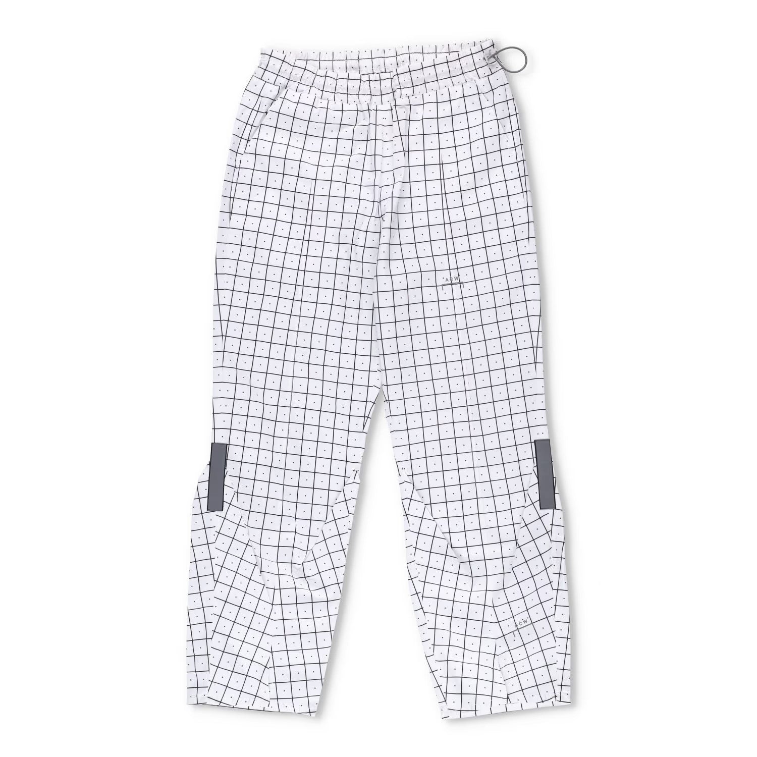 A-COLD-WALL Womens Jogger Trousers White Polyester Geometric Design M RRP 300