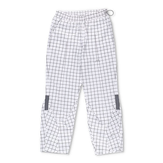 A-COLD-WALL Womens Jogger Trousers White Polyester Geometric Design M RRP 300