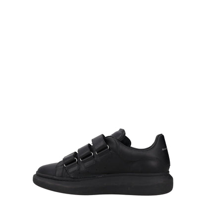 ALEXANDER MCQUEEN Mens Trainers Black Leather Low Top Strappy UK 9.5 RRP 485 — View 4