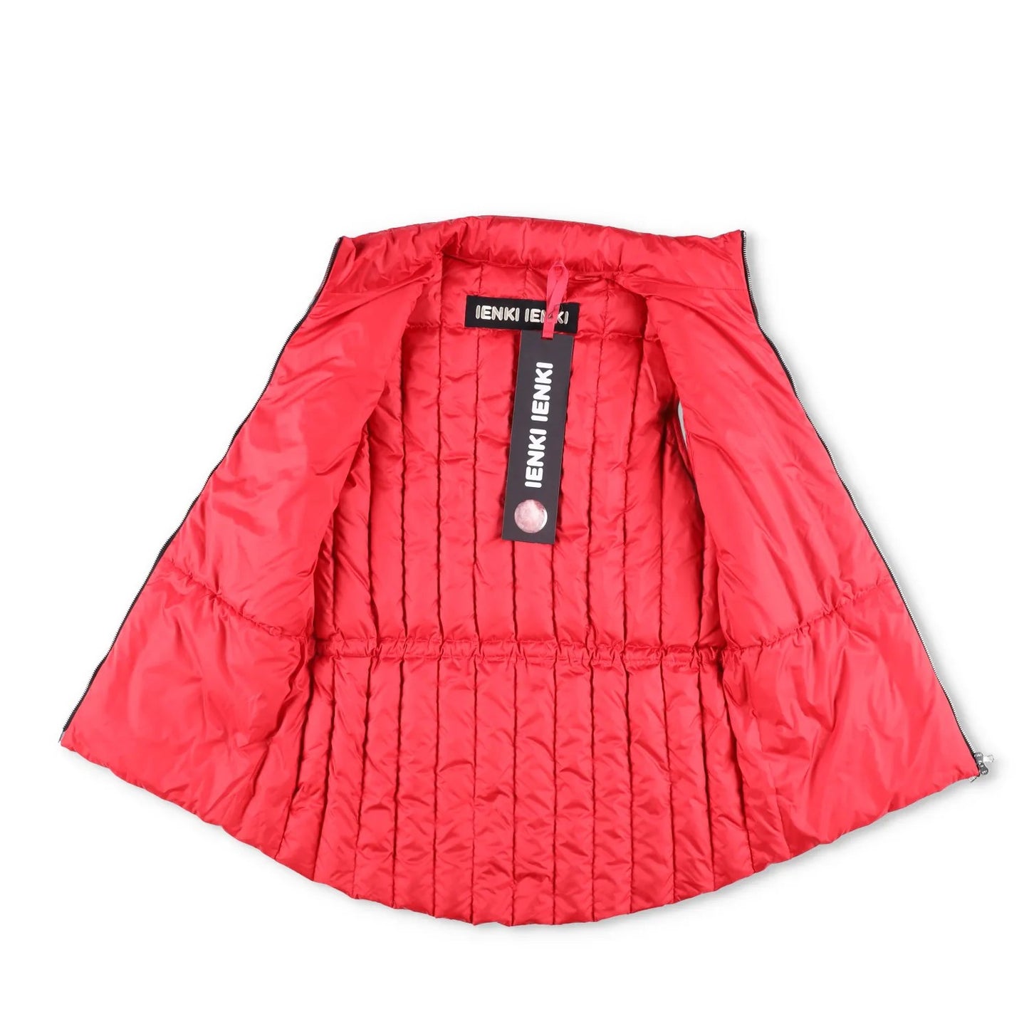 IENKI IENKI Womens Quilted Gilet Nylon Red Zip Sleeveless Size NIA RRP 300 — View 8