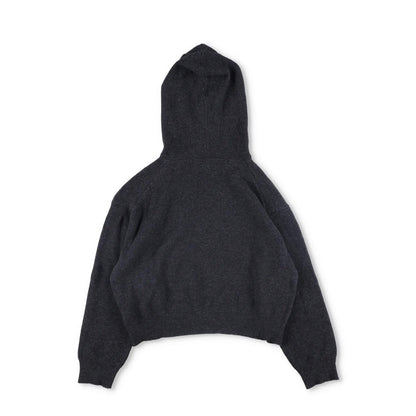 NANUSKHA Womens Cropped Hoodie Grey Front Pocket Pullover Size S RRP 320 — View 9