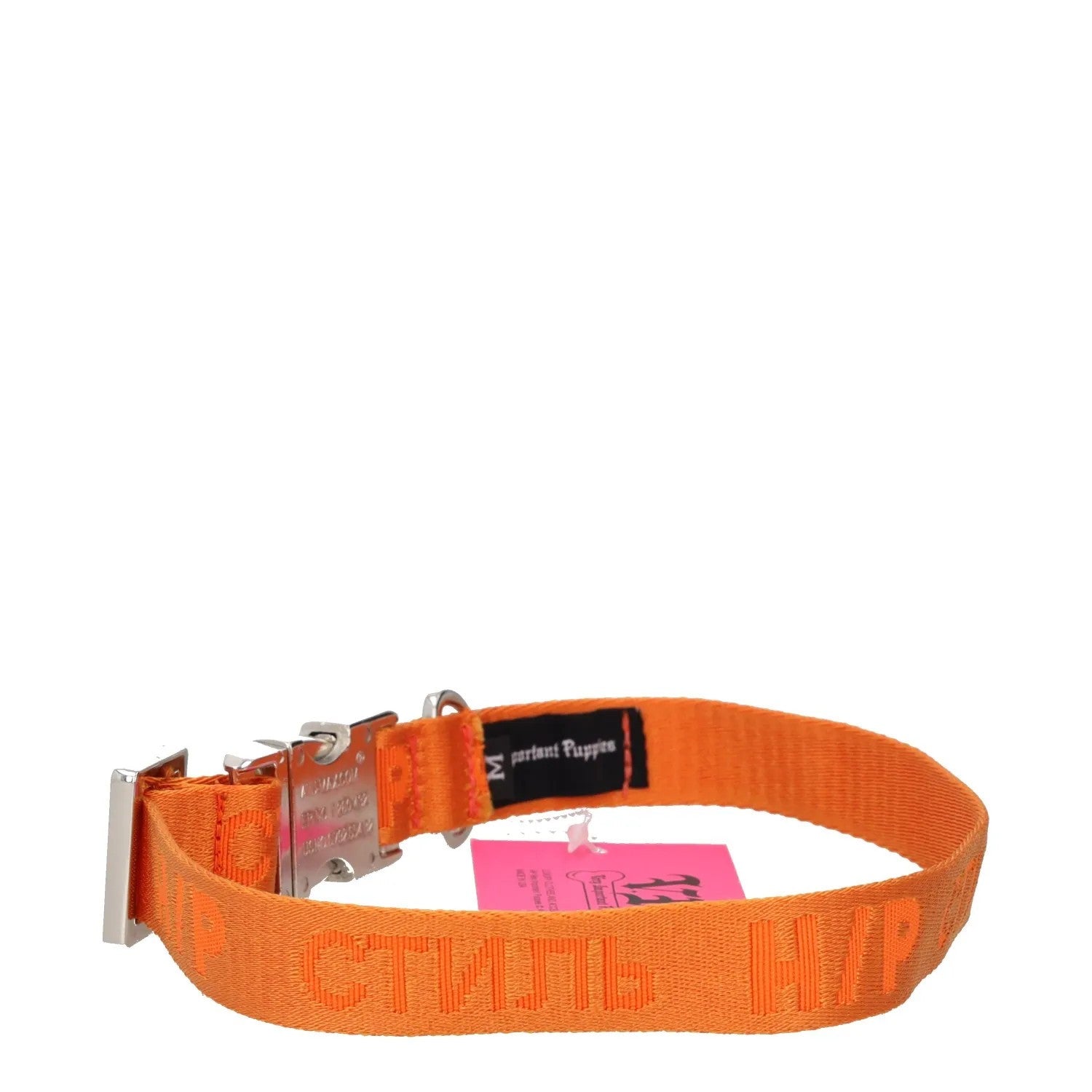 VERY IMPORTANT PUPPIES Standard Dog Collar Orange Adjustable One Size RRP 220 — View 3