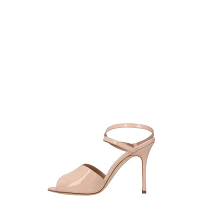 MANOLO BLAHNIK Womens Strappy High Stiletto Heels Beige Leather UK 4.5 RRP 950 — View 4