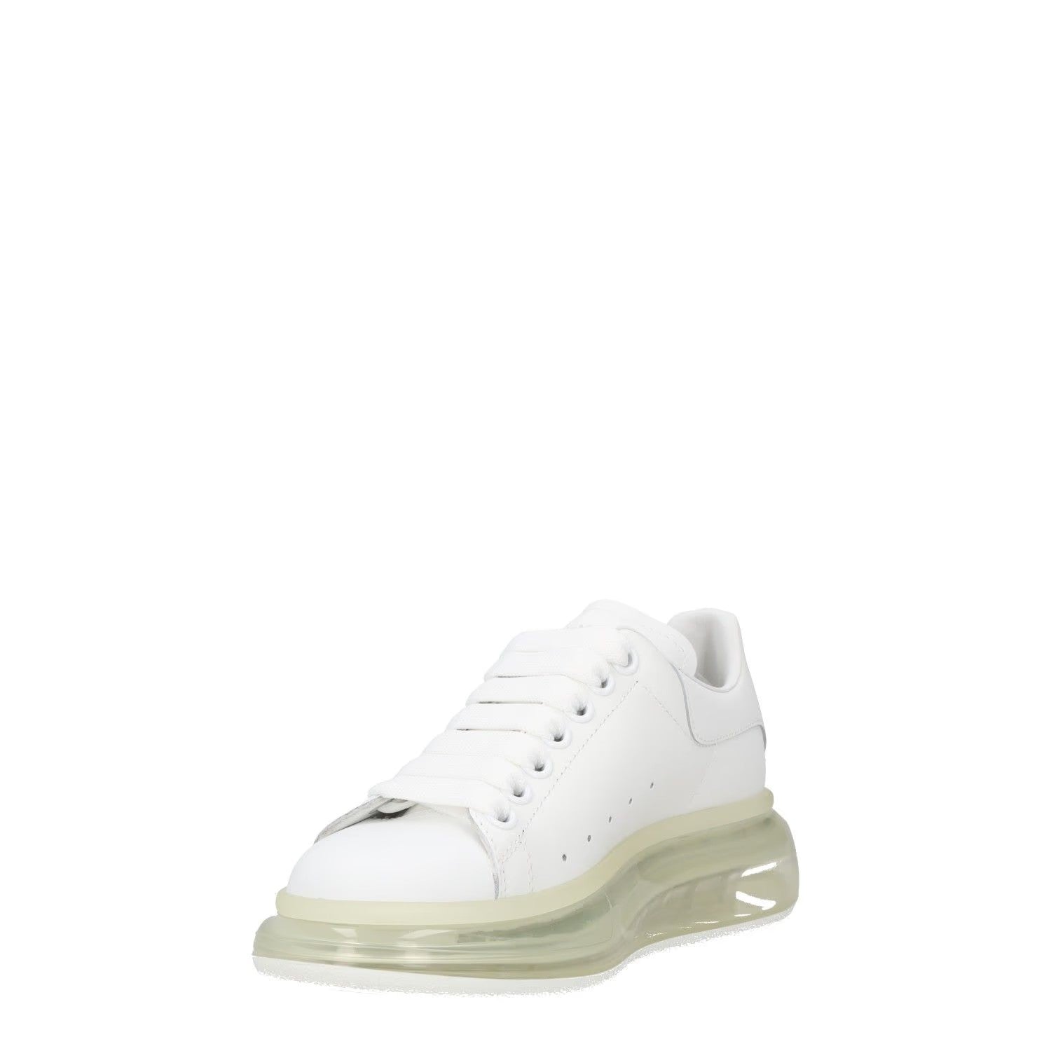ALEXANDER MCQUEEN Womens White Leather Low Top See Through Sole UK 2.5 RRP 460 — View 3