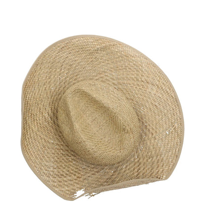GUCCI Womens Straw Mora Hat  Fedora Beige Neutrals Buckle Size M RRP 435 — View 7