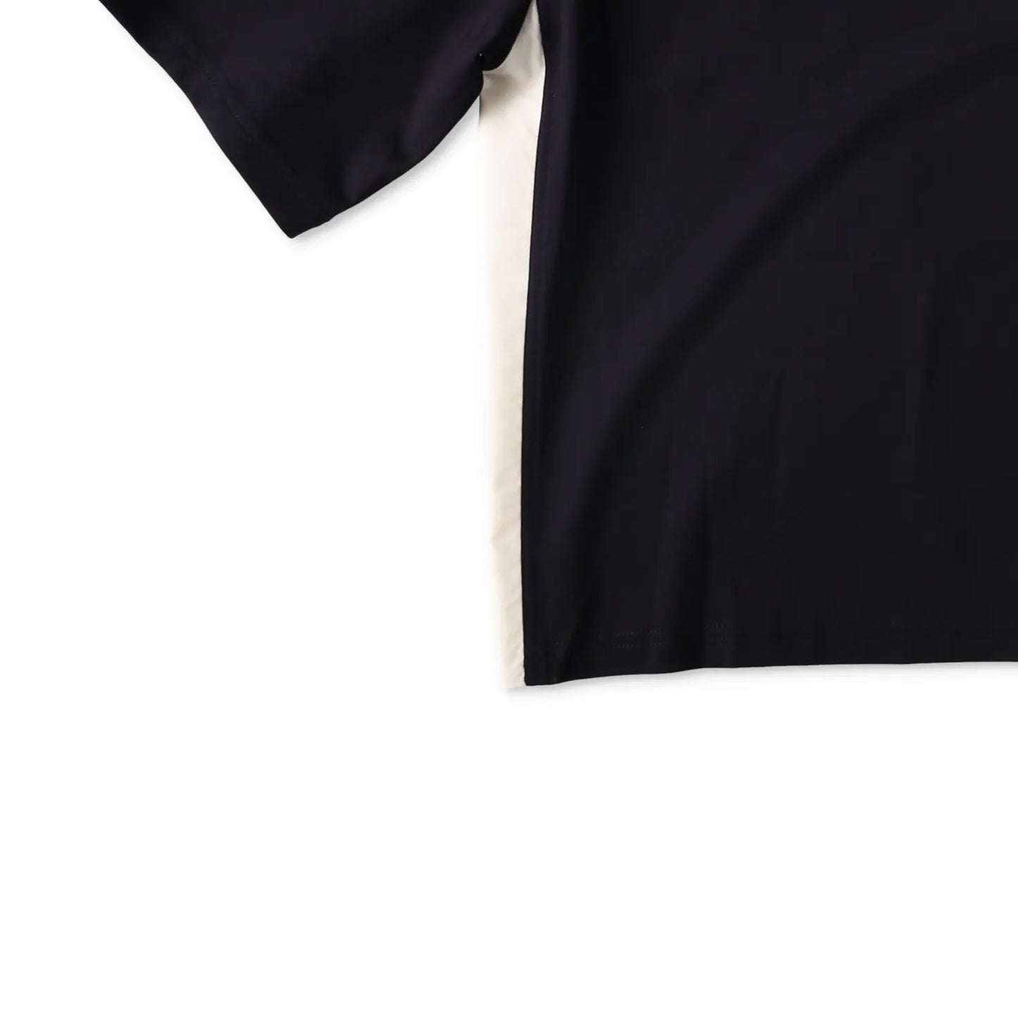 MONCLER Womens Polo W Logo Badge On Short Sleeve Collared Black White L RRP 330 — View 5