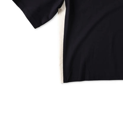 MONCLER Womens Polo W Logo Badge On Short Sleeve Collared Black White L RRP 330 — View 5