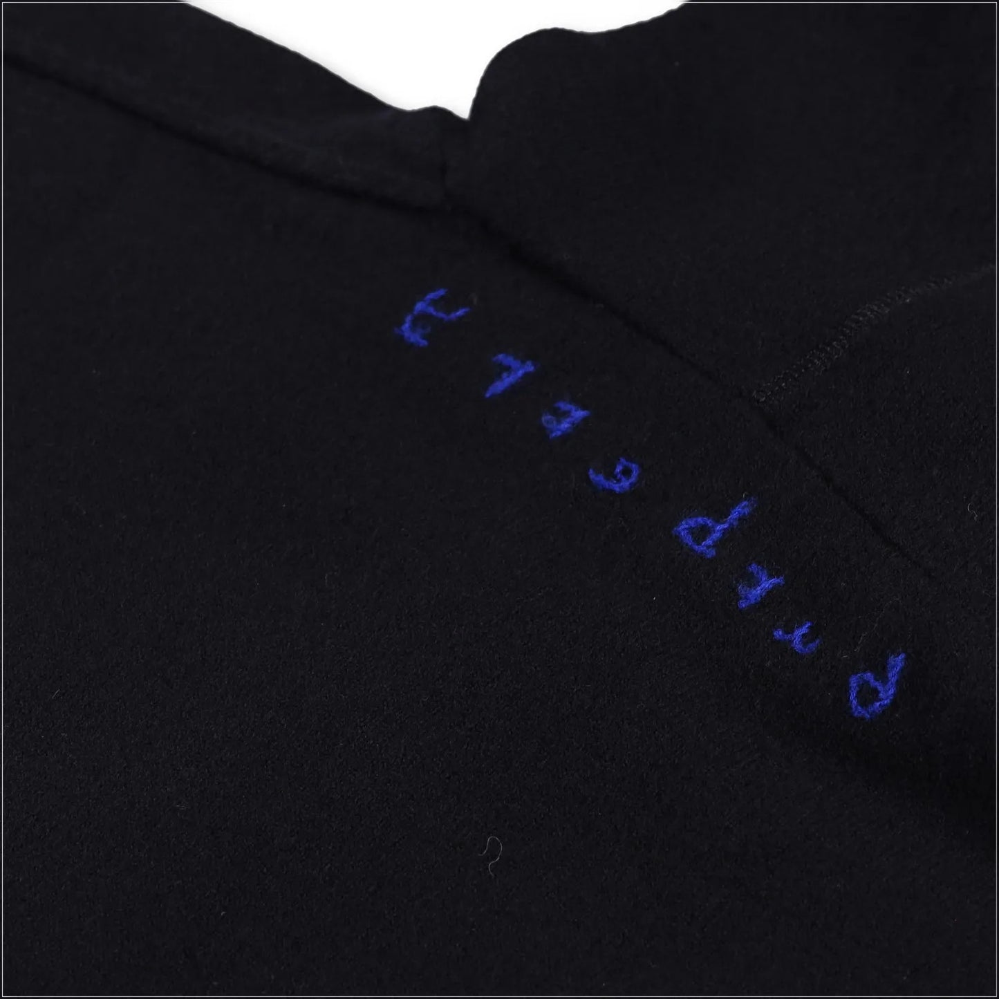 BURBERRY Mens Hoodie Quarter Zip Hooded Long Sleeve Black Wool Pullover S RRP990 — View 8