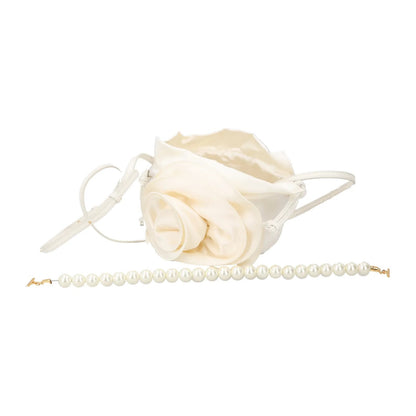 MAGDA BUTRYM Womens Pearl Bag Satin Leather Crossbody White One Size RRP 1890 — View 9