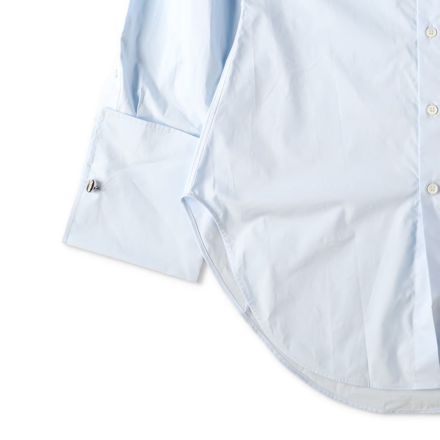 JEAN PAUL GAULTIER Womens Shirt Stretch Poplin Logo Transfer Print M RRP 440 — View 5