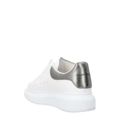 ALEXANDER MCQUEEN Womens Sneakers White Leather Low Top Lace Up EU 35.5 RRP 450 — View 5