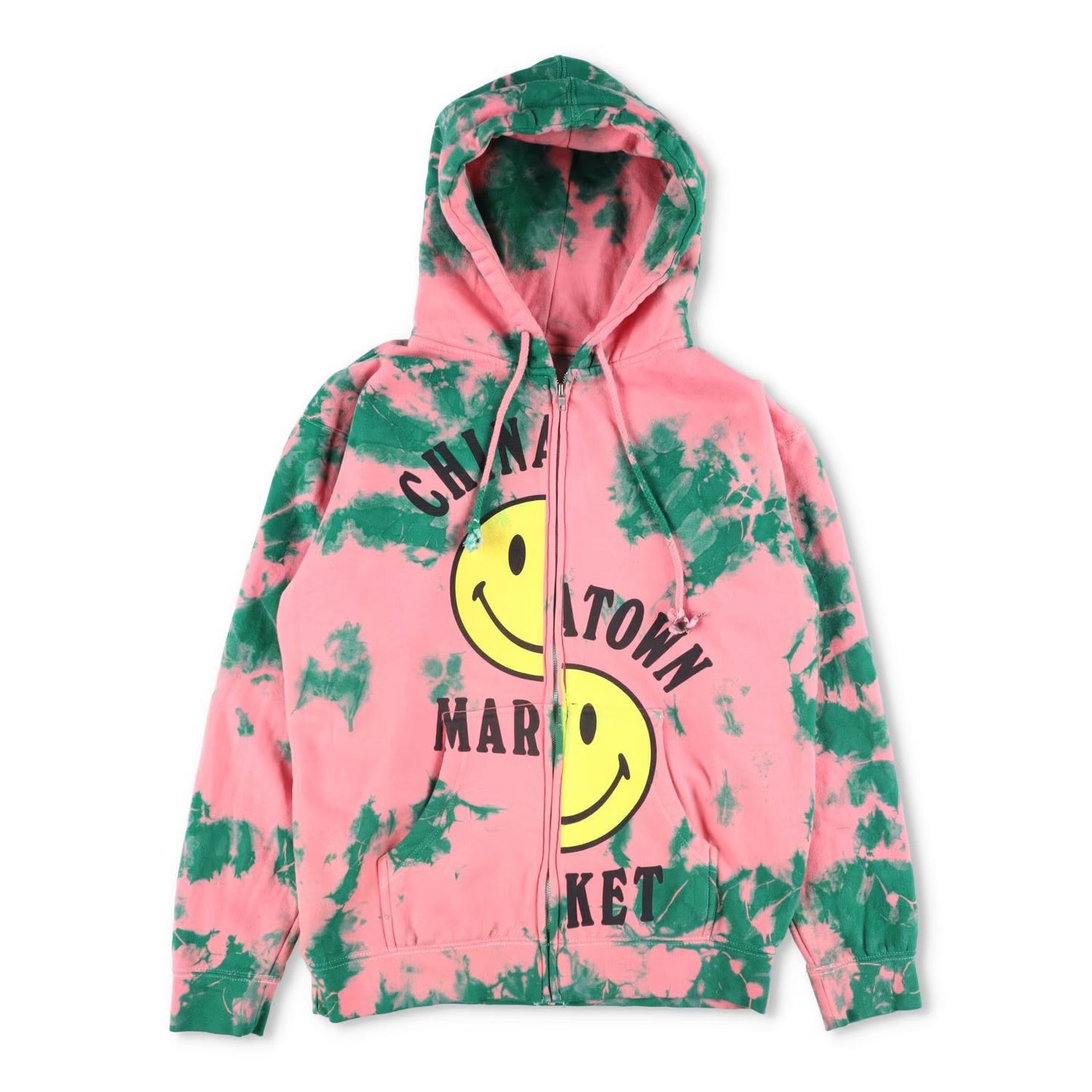 CHINATOWN MARKET Womens Zip-Up Hoodie Full Zip Multicoloured Size NIA RRP 145