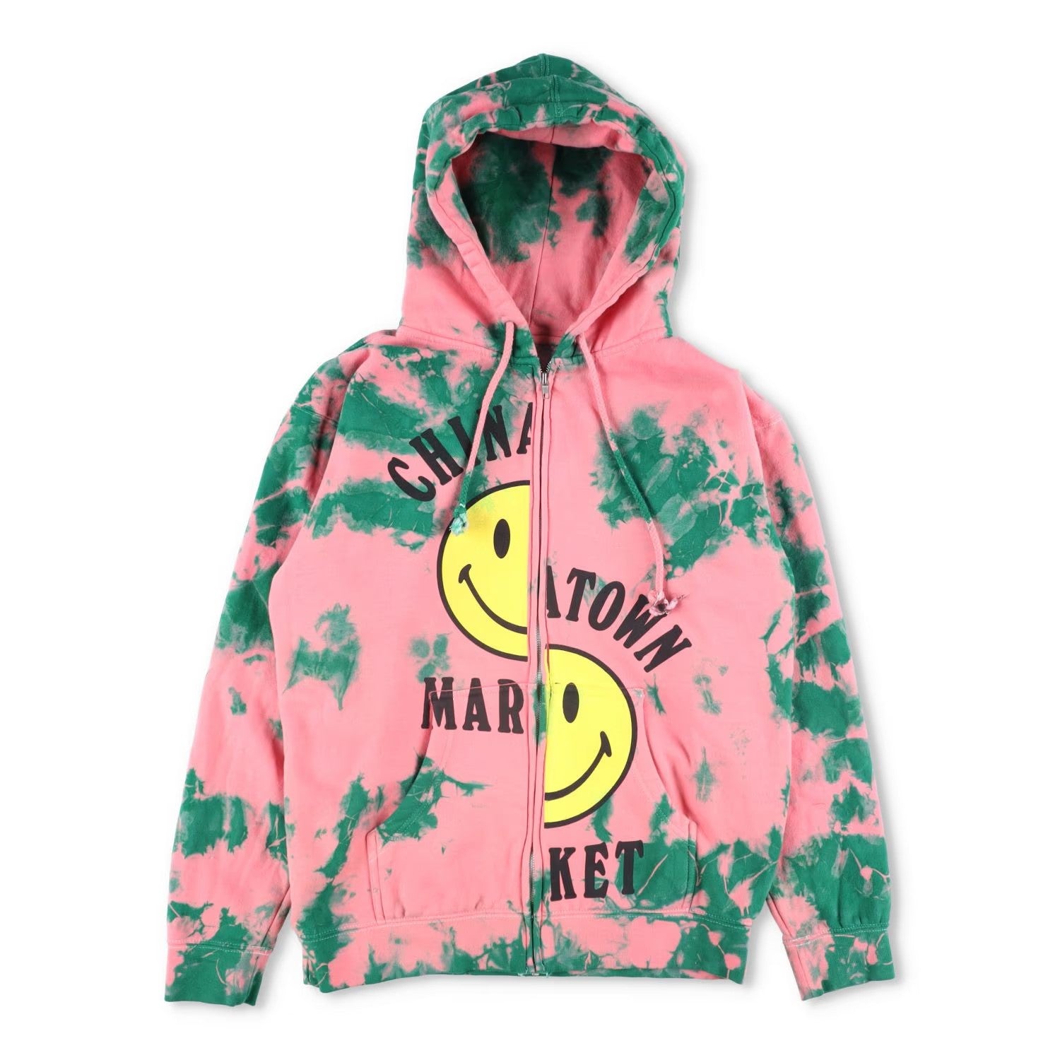 CHINATOWN MARKET Womens Zip-Up Hoodie Full Zip Multicoloured Size NIA RRP 145