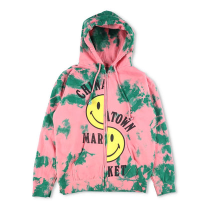 CHINATOWN MARKET Womens Zip-Up Hoodie Full Zip Multicoloured Size NIA RRP 145