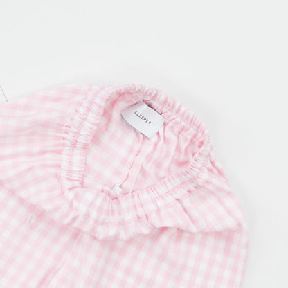 SLEEPER Womens Pink Check Viscose Pyjama Set Button Long Sleeve XS RRP 330 — View 8