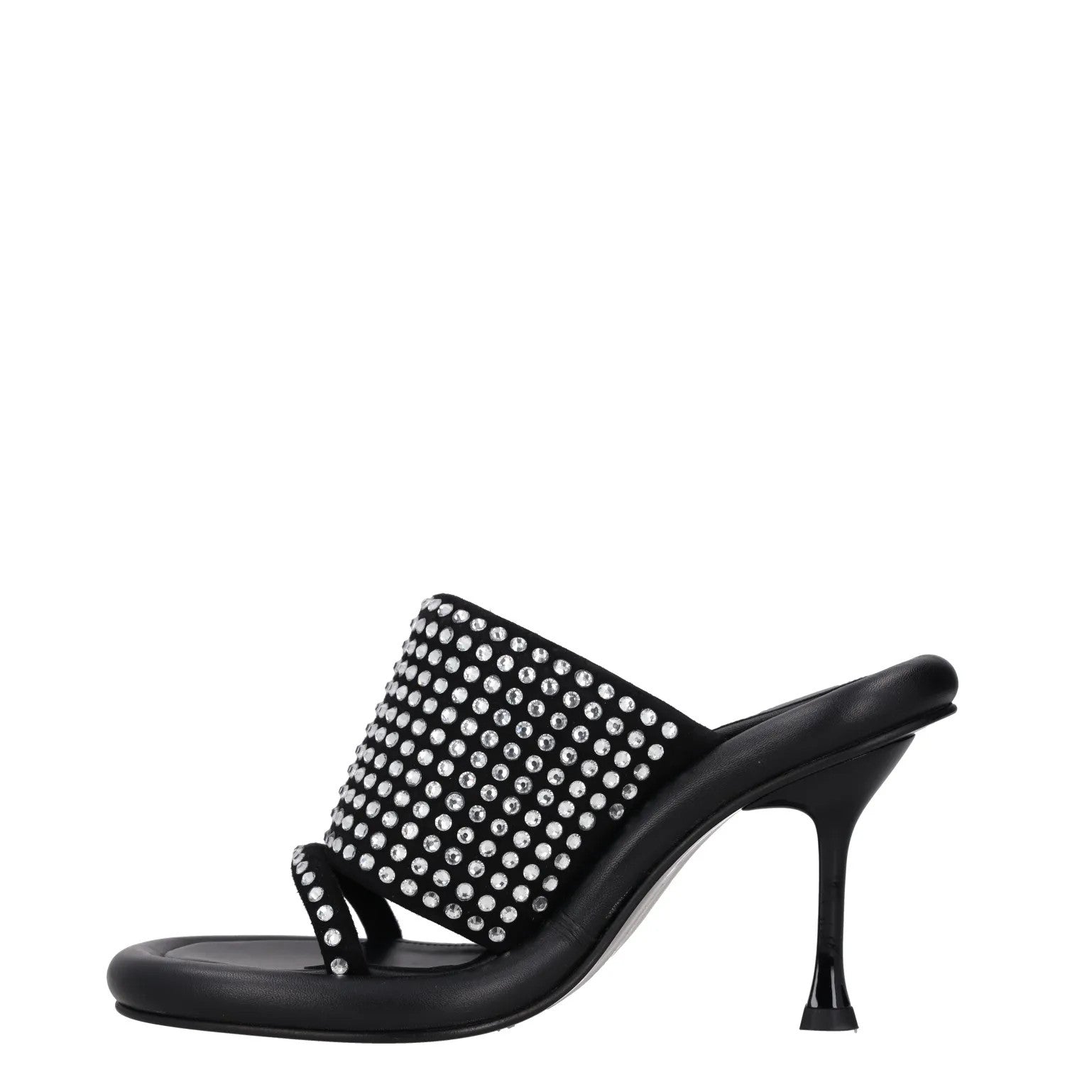 JW ANDERSON Womens Heels Black Leather Studded Open Toe Slip On UK 5 RRP 600 — View 4