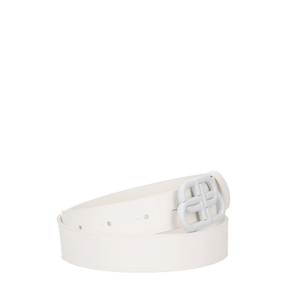 BALENCIAGA Womens Belt White Leather White Buckle Regular Width Size 70 RRP 360 — View 6