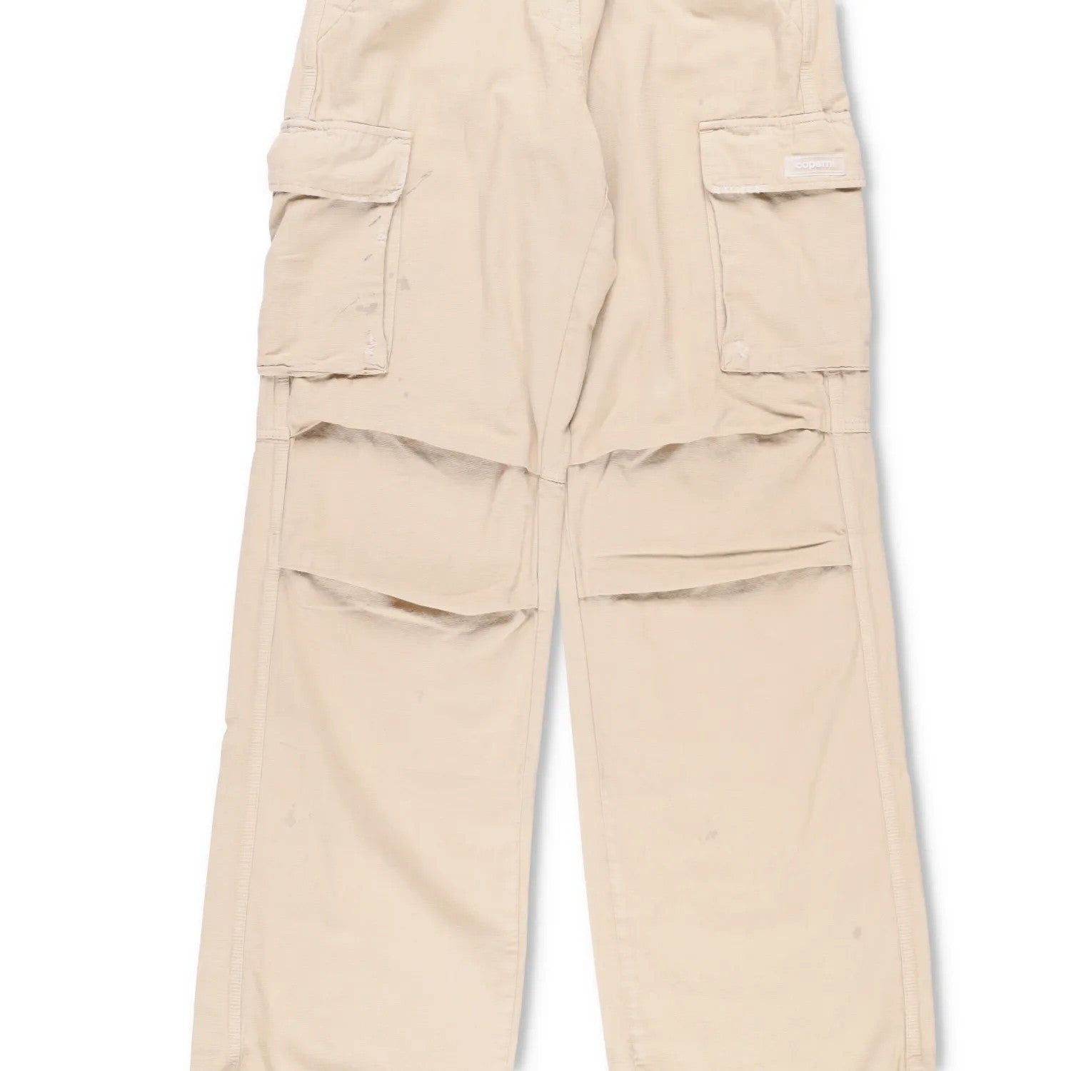 COPERNI Womens Canvas Wide Leg Cargo Pants Relaxed Fit Neutrals 34 RRP 810 — View 3