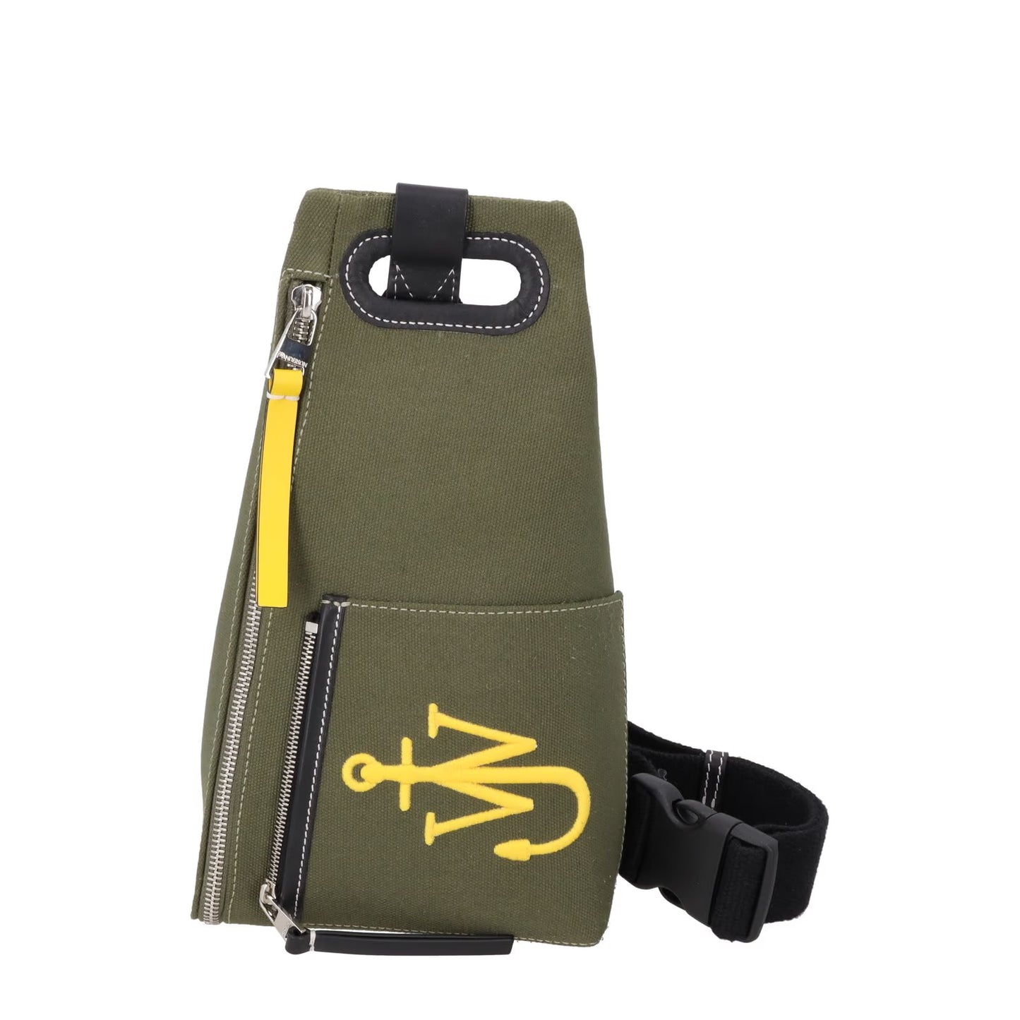 J.W. ANDERSON Unisex Adults Anchor Bum Bag Green Yellow Black Size M RRP 340