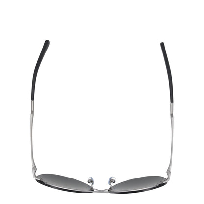 BVLGARI Grey Semi-Rimless Pilot Metal Sunglasses Mens Designer Iconic RRP320 — View 9
