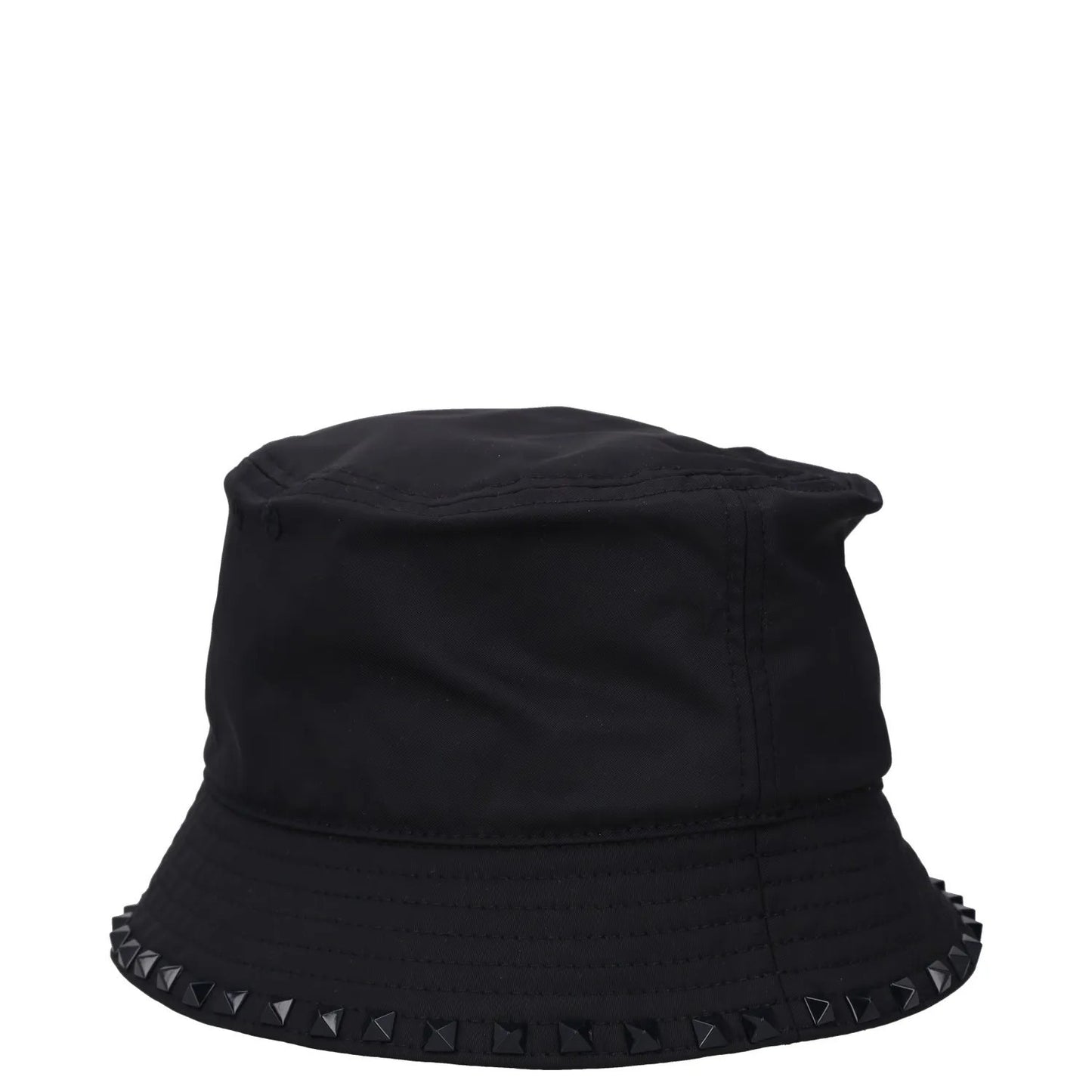 VALENTINO Mens Bucket Hat Black Rockstud Memory Techno Drill Size 58 RRP 540 — View 3