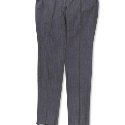 ZEGNA Mens Dress Pants Grey Pleated Flat Front Trousers Wool Blend 50 R RRP 350 — View 3