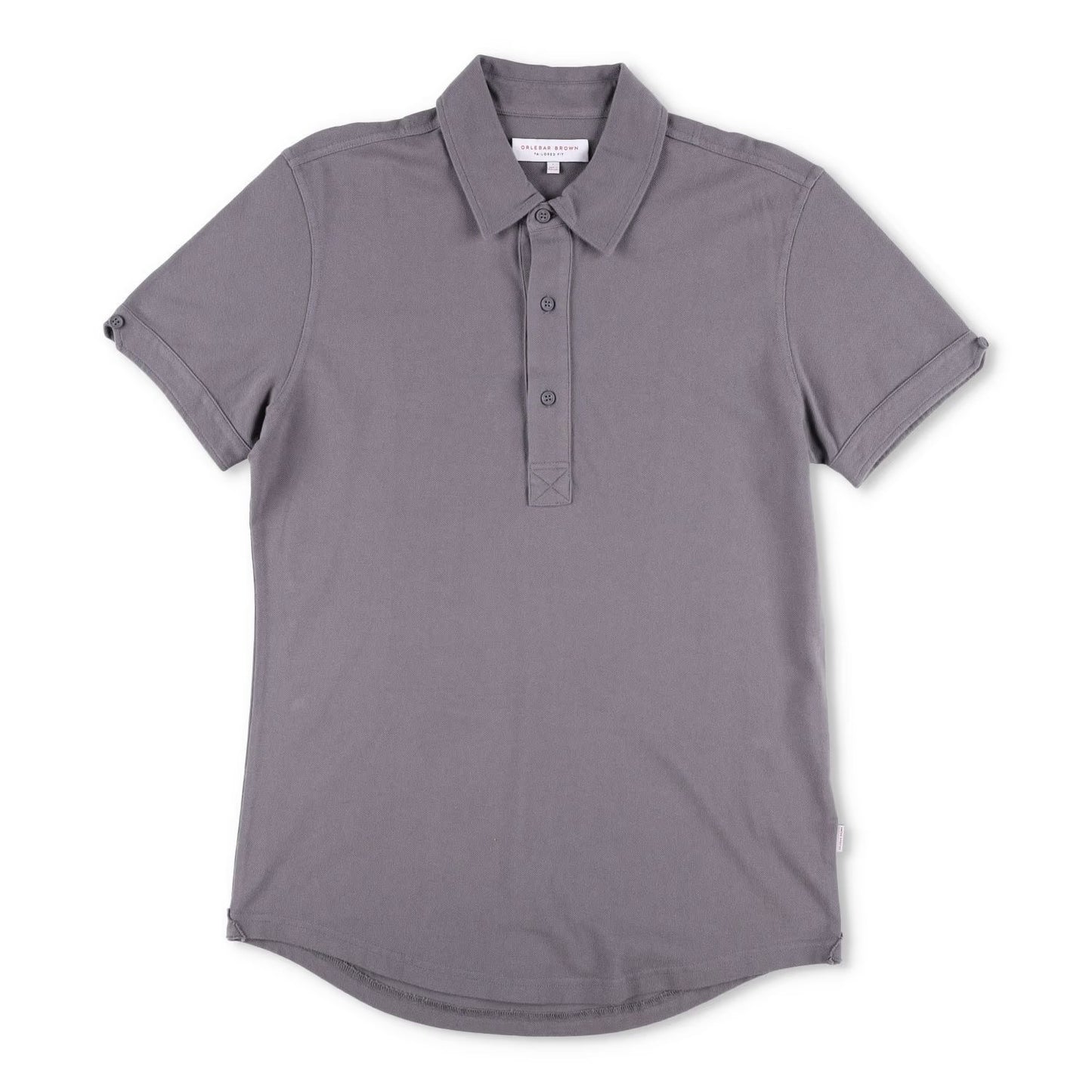 ORLEBAR BROWN Mens Polo Shirt Short Sleeve Collared Grey Cotton Size L RRP 275