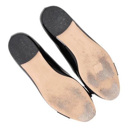 SALVATORE FERRAGAMO Womens Varina Ballet Pumps Patent Leather Black UK 3 RRP 583 — View 9