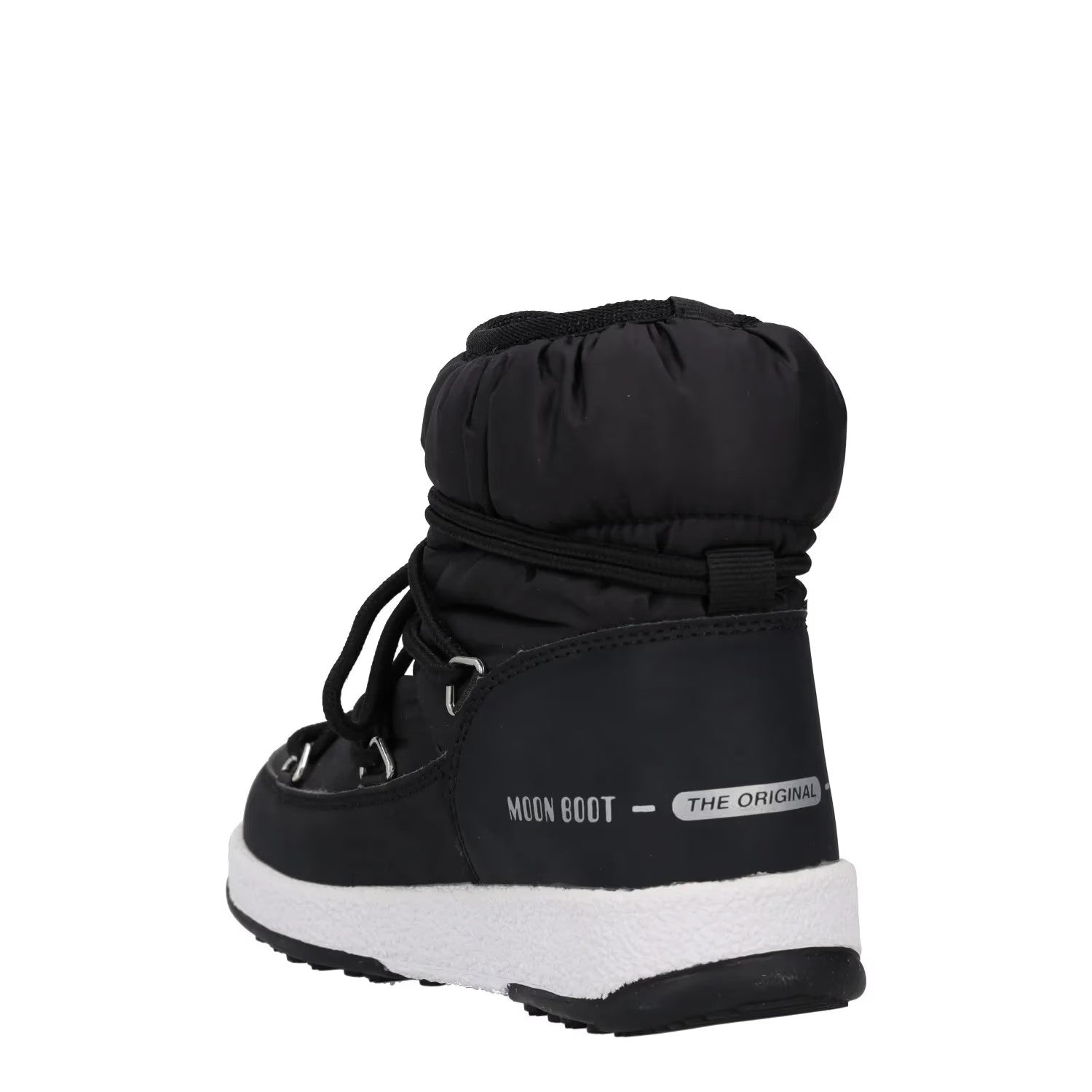 MOONBOOT Girls Snow Boots Black White Synthetic Lace Up UK 12.5 RRP 150 — View 5