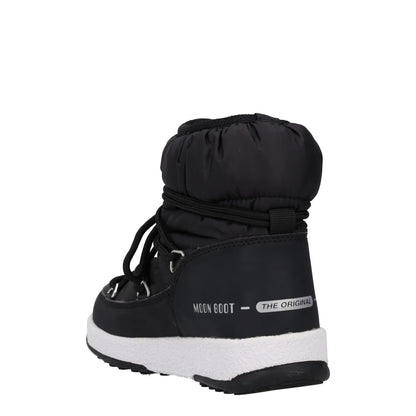 MOONBOOT Girls Snow Boots Black White Synthetic Lace Up UK 12.5 RRP 150 — View 5