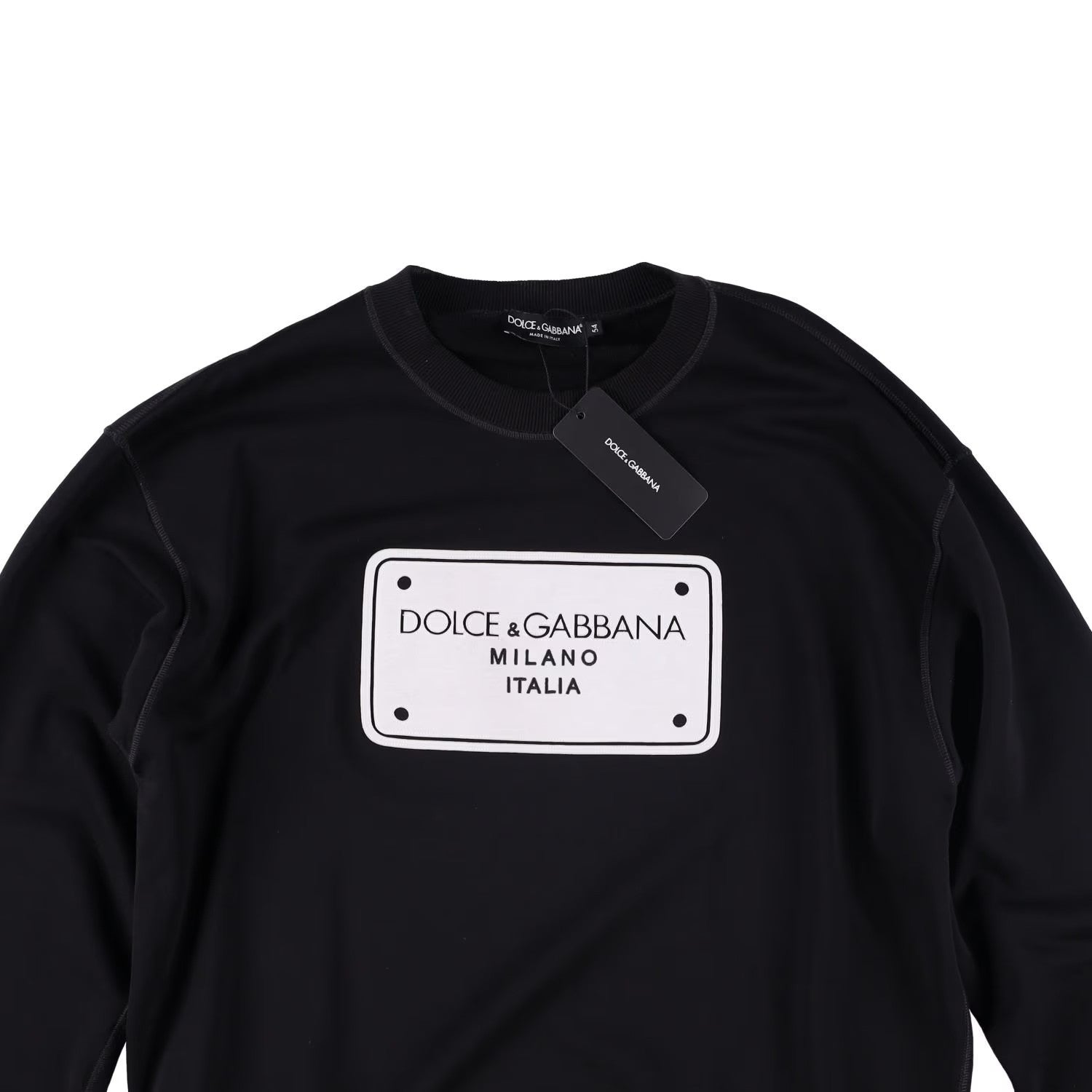 DOLCE & GABBANA Mens Sweatshirt Hu7Du+Taglio Laser+ Ricamo Black 54 RRP 720 — View 4