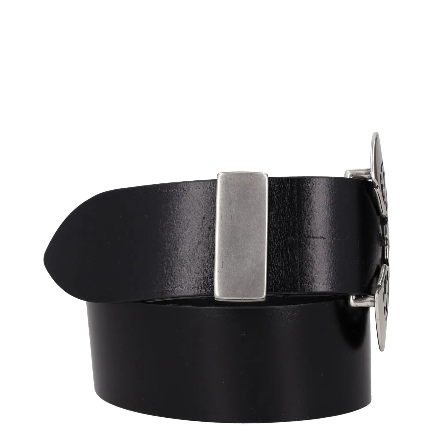 Isabel Marant Womens Black Leather Belt Stylish Silver Buckle Size 75 RRP 320 — View 6