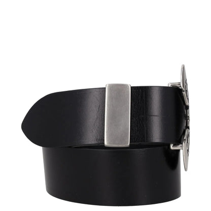 Isabel Marant Womens Black Leather Belt Stylish Silver Buckle Size 75 RRP 320 — View 6
