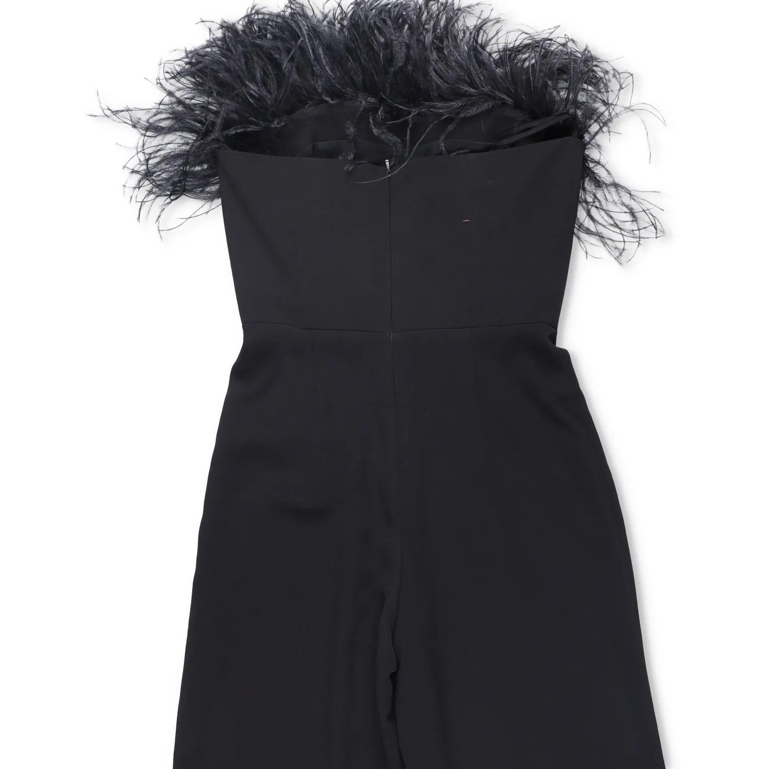 16ARLINGTON Womens Taree Strapless Jumpsuit with Feather Trim Black 8 RRP 990 — View 7