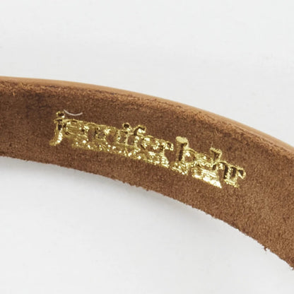 JENNIFER BEHR Womens Saddle Cruz Leather Headband Brown Oval Casual OS RRP 120 — View 4