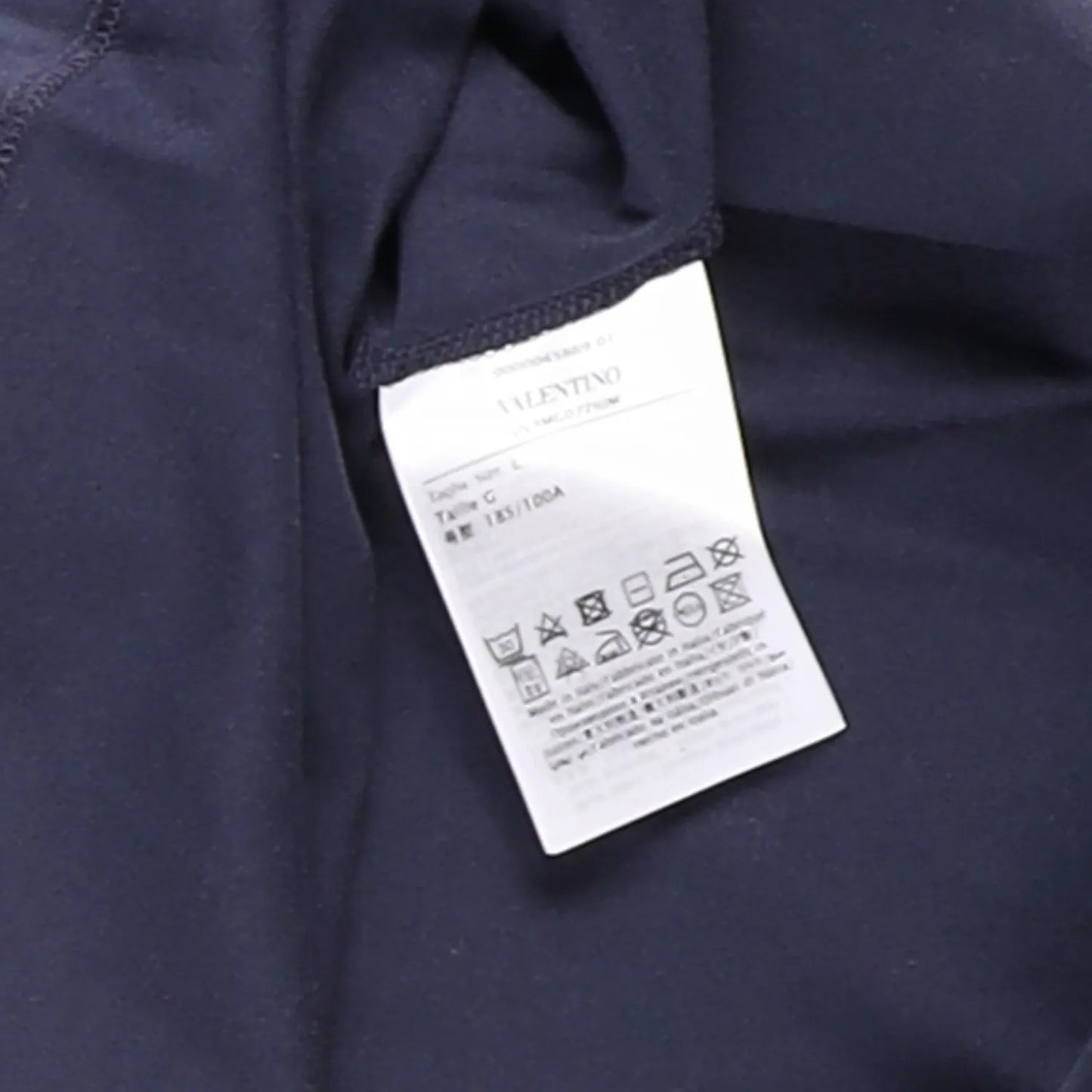 VALENTINO Mens T-Shirt Cotton Blue Crew Neck Front Print Short Sleeve L RRP 250 — View 7